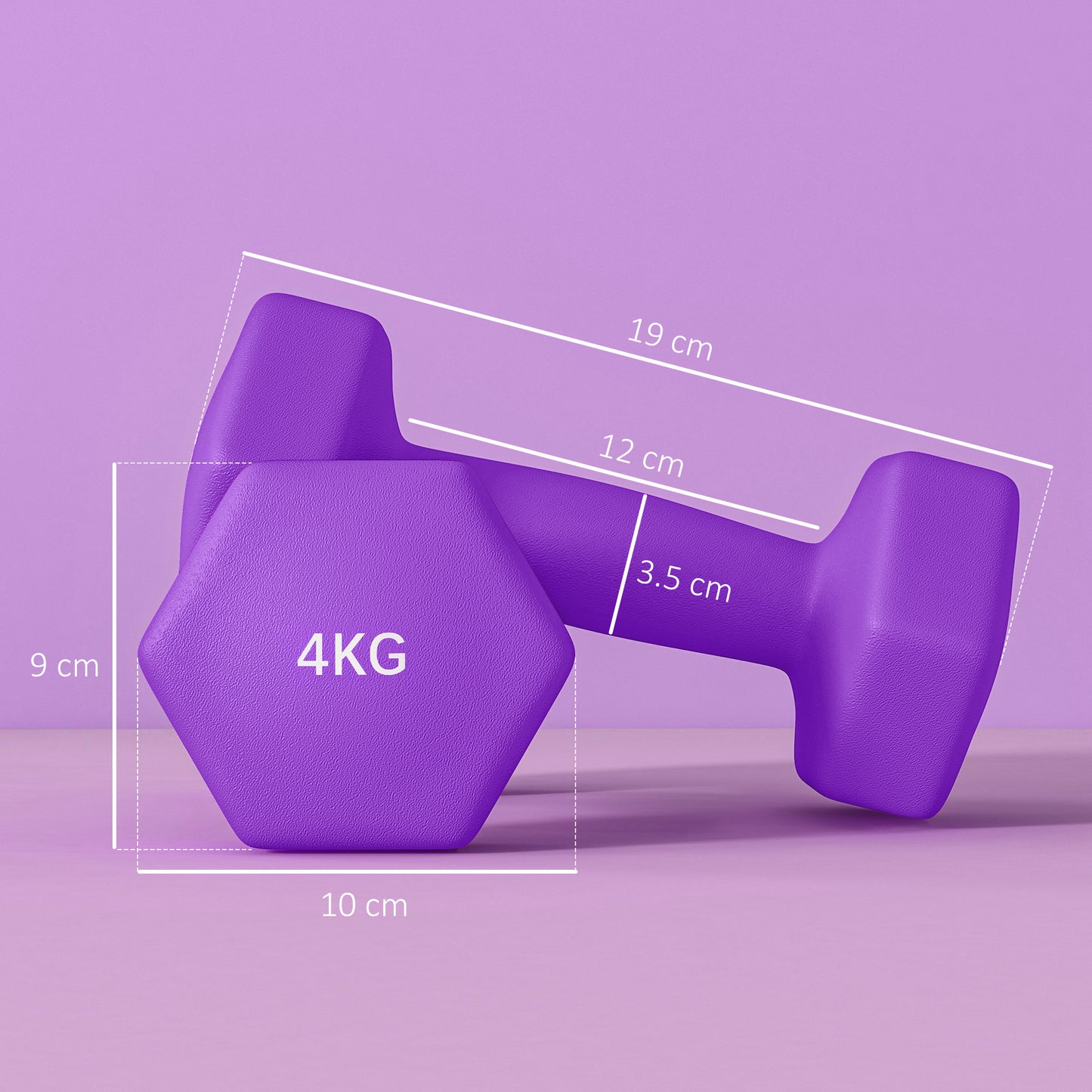 Dumbbells, Non-Roll Hexagonal Weights
