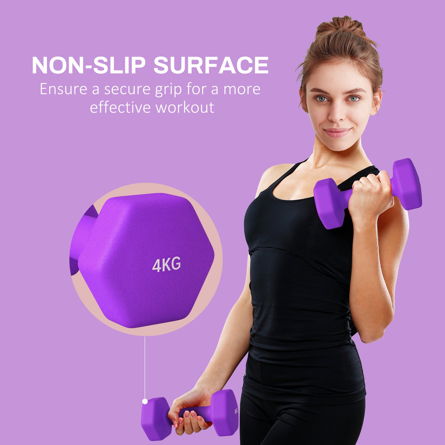 Dumbbells, Non-Roll Hexagonal Weights