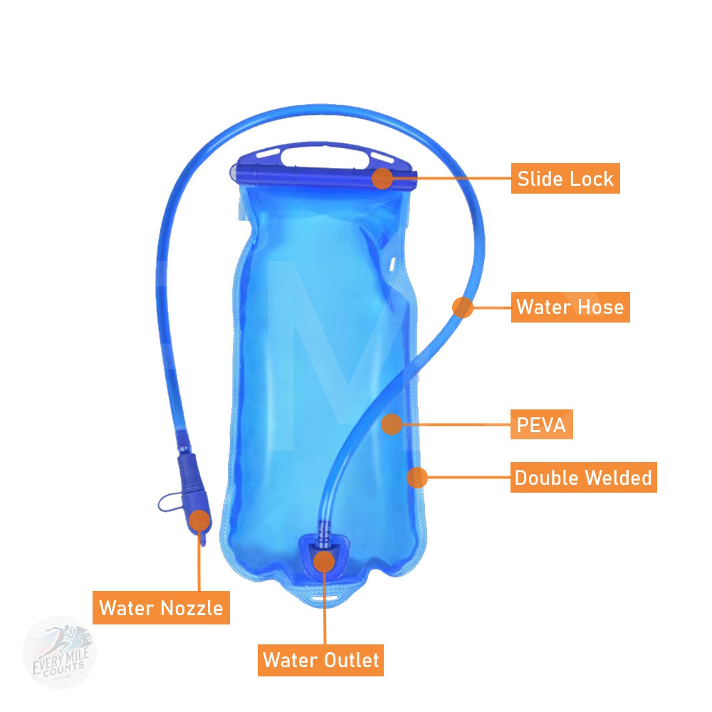 Water Bladder Water Reservoir Hydration Pack Storage Bag BPA Free - 1L Running Hydration Vest Backpack