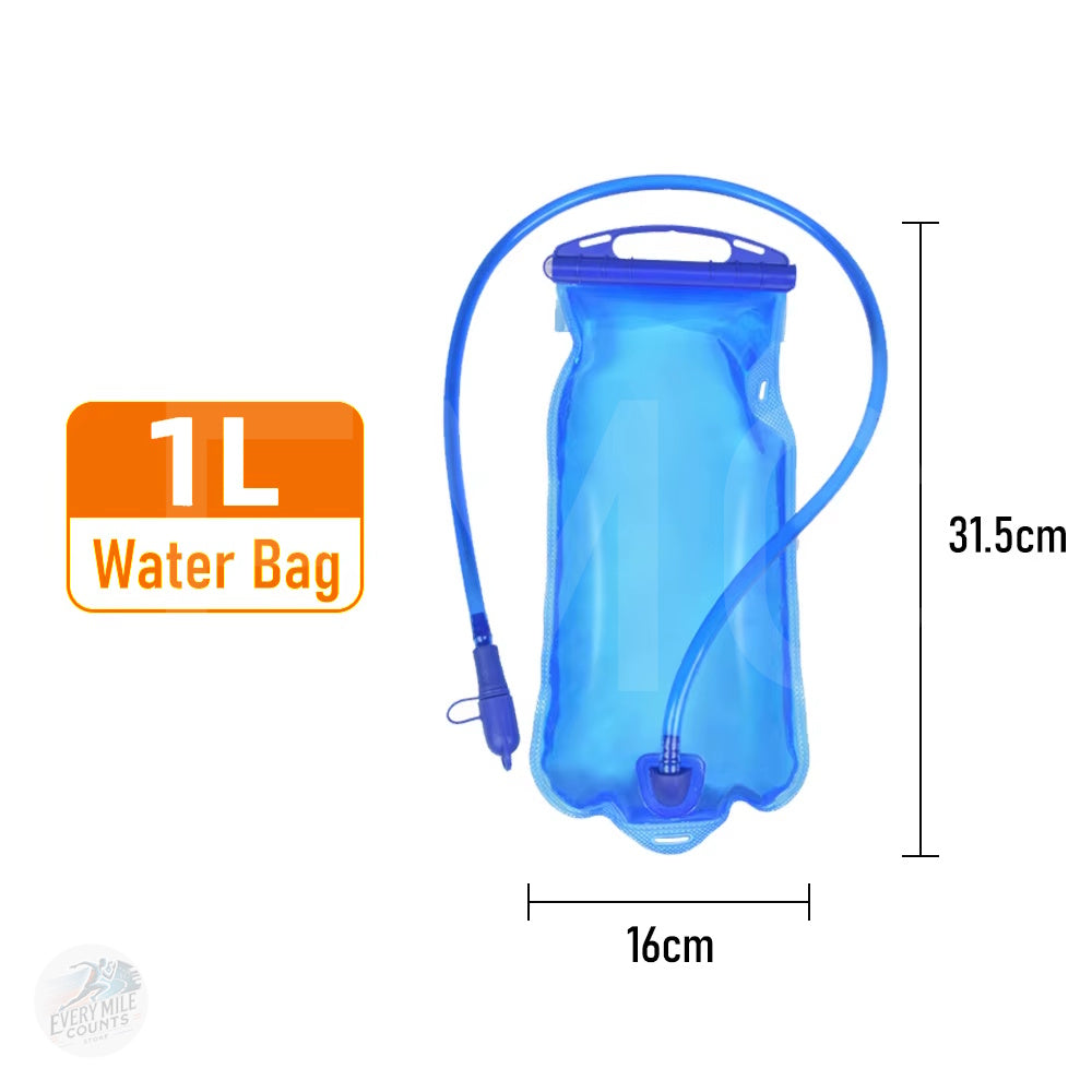 Water Bladder Water Reservoir Hydration Pack Storage Bag BPA Free - 1L Running Hydration Vest Backpack