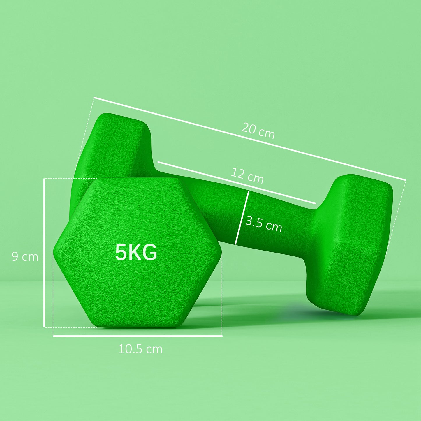 Dumbbells, Non-Roll Hexagonal Weights