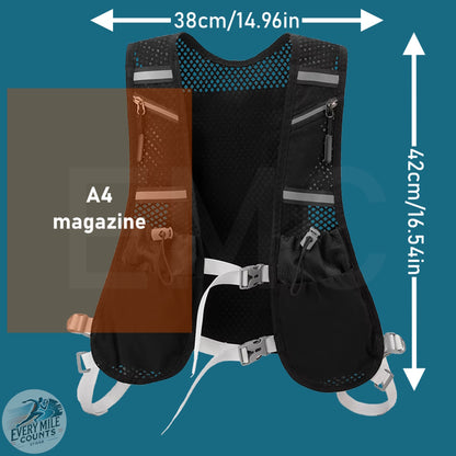 Hydration Running Vest Reflective Hydration Vest Breathable Hiking Vest Pack Lightweight Cycling Backpack for Outdoor Sports