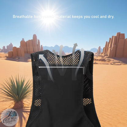 Hydration Running Vest Reflective Hydration Vest Breathable Hiking Vest Pack Lightweight Cycling Backpack for Outdoor Sports
