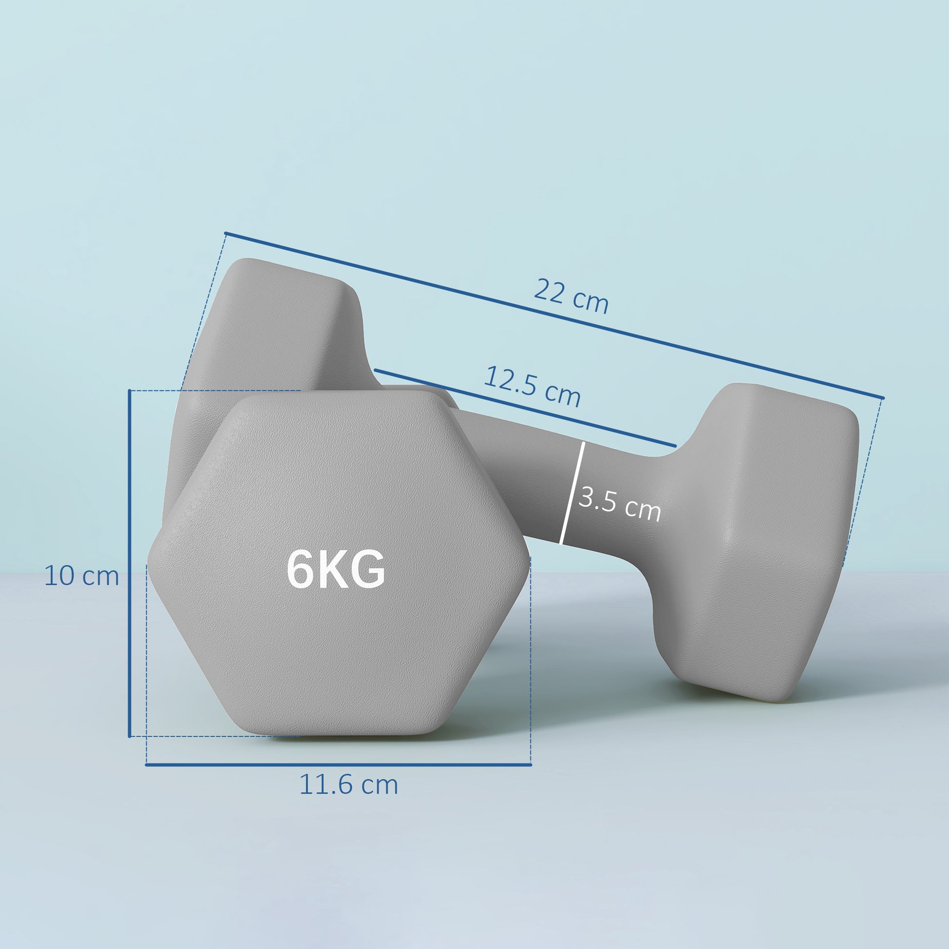 Dumbbells, Non-Roll Hexagonal Weights