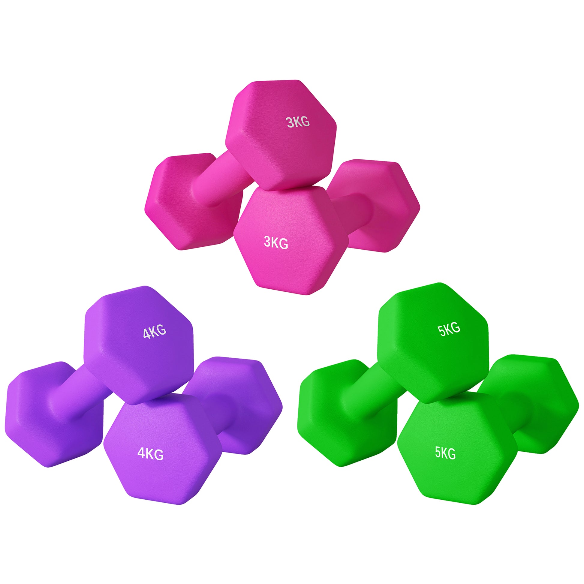 Dumbbells, Non-Roll Hexagonal Weights
