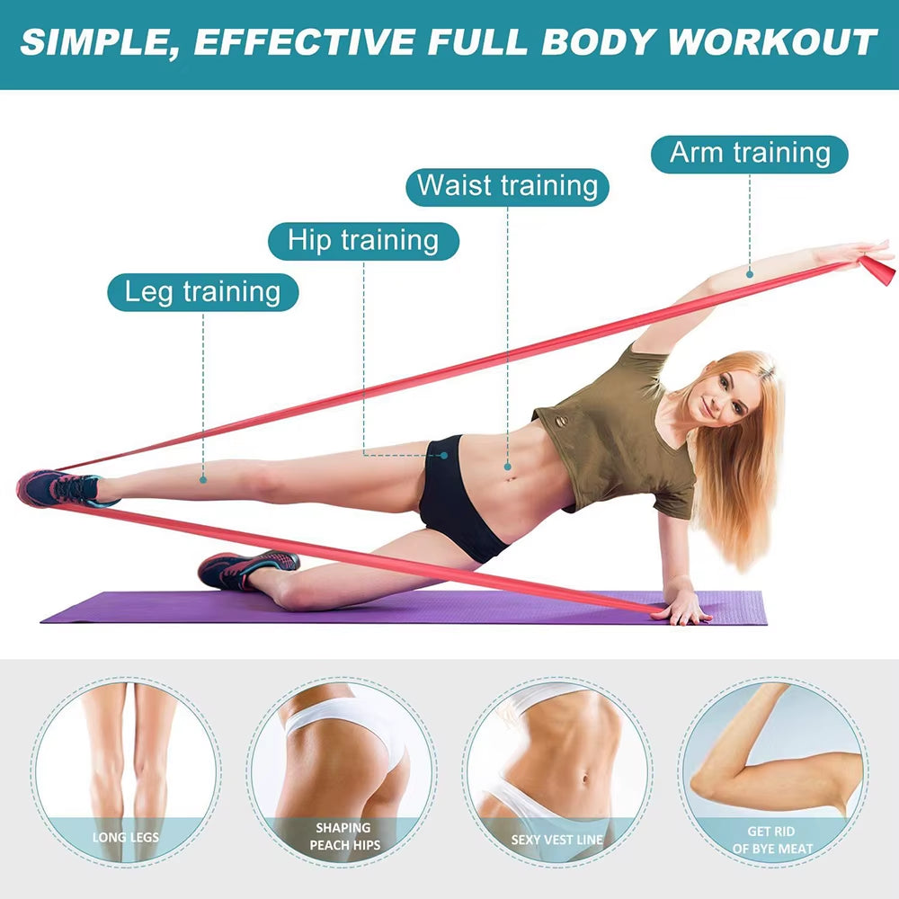 Resistance Band for Sport, Yoga, Pilates Training, Fitness, CrossFit, ideal for the Home Gym and Exercise Classes