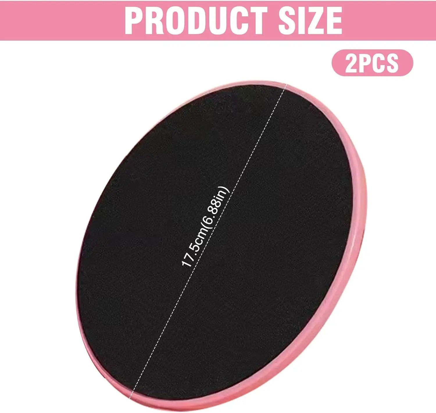 2-Pack Glide Discs – Solid Colour Fitness Gliders for Yoga & Core Training