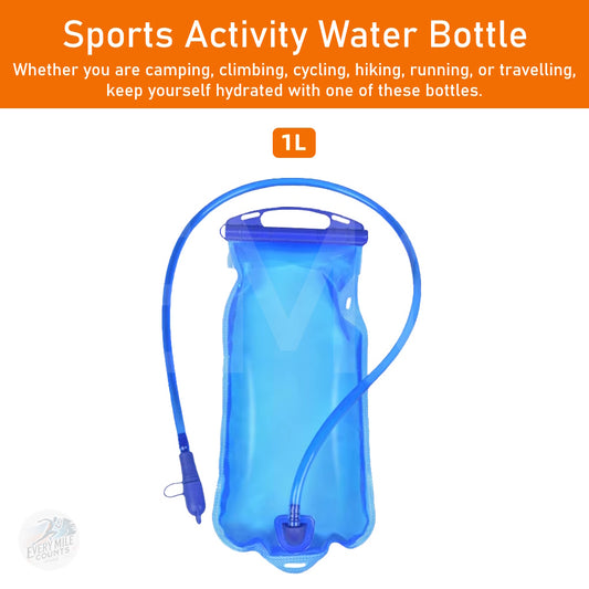 Water Bladder Water Reservoir Hydration Pack Storage Bag BPA Free - 1L Running Hydration Vest Backpack