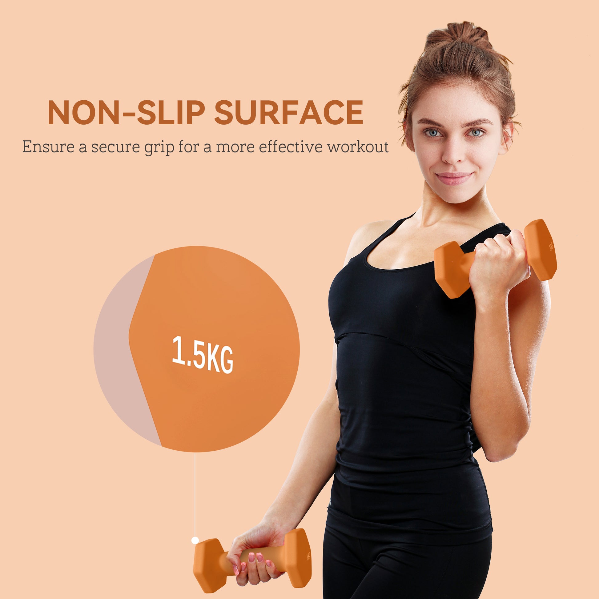 Dumbbells, Non-Roll Hexagonal Weights