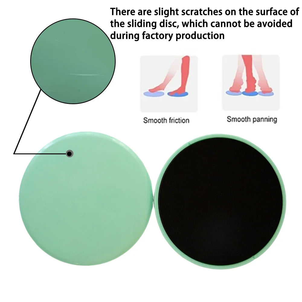 2-Pack Glide Discs – Solid Colour Fitness Gliders for Yoga & Core Training