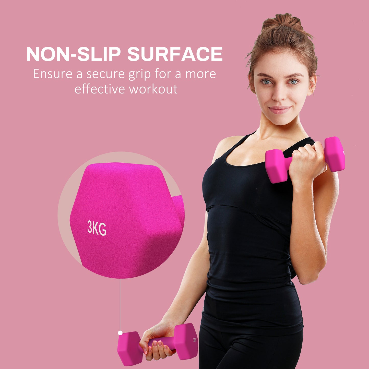 Dumbbells, Non-Roll Hexagonal Weights