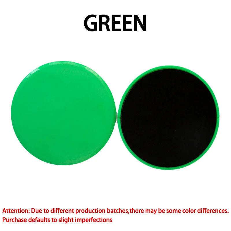 2-Pack Glide Discs – Solid Colour Fitness Gliders for Yoga & Core Training