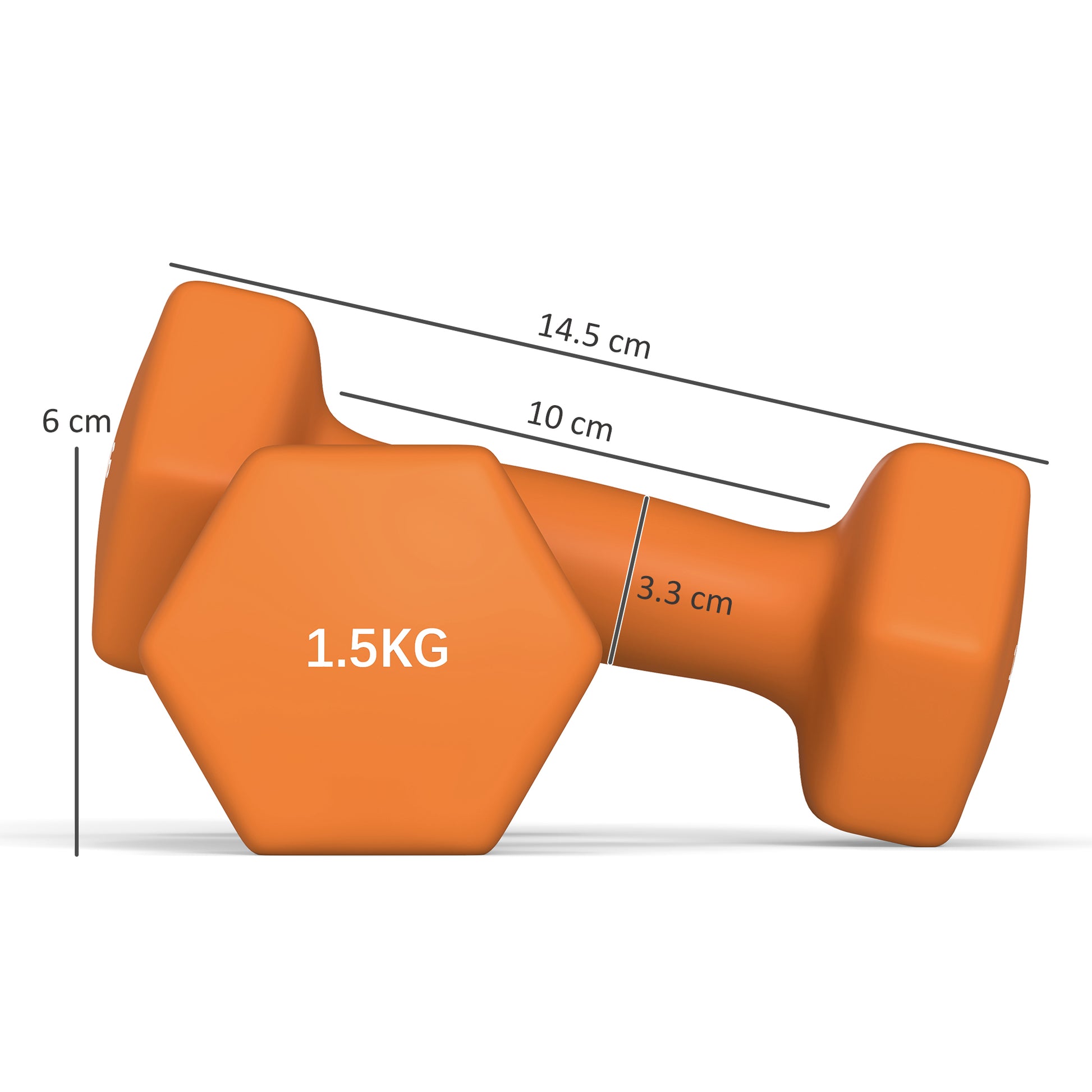 Dumbbells, Non-Roll Hexagonal Weights
